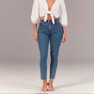 Abercrombie Curve Love High Rise Skinny Jeans